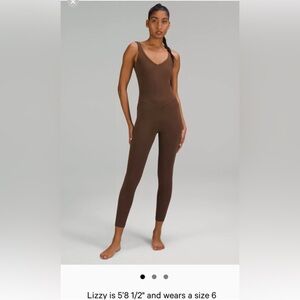 Lululemon align bodysuit size: 6 color: Java